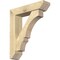 Ekena Millwork Balboa Slat Rough Sawn Bracket w/ Offset Brace, Douglas Fir, 6"W x 24"D x 28"H BKT0604X24X28BOA06RDF - alternate 1